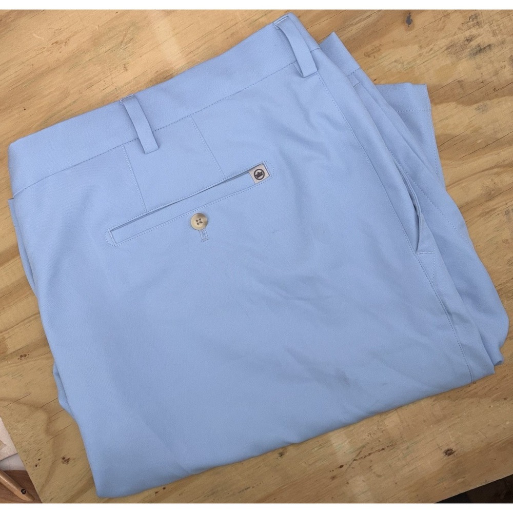 Peter Millar Crown Sport Shorts Mens 50 Blue Chino Salem Performance Golf 11"
